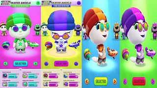 RUN! RUN! RUN! TALKING TOM HERO DASH LEARN COLORS WITH SKATER ANGELA screenshot 2