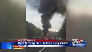 Fiery Crash on I-65