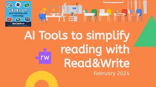 AI tools to simplify reading with Read&Write