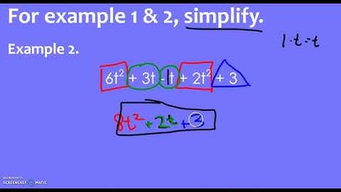 Combining Like Terms
