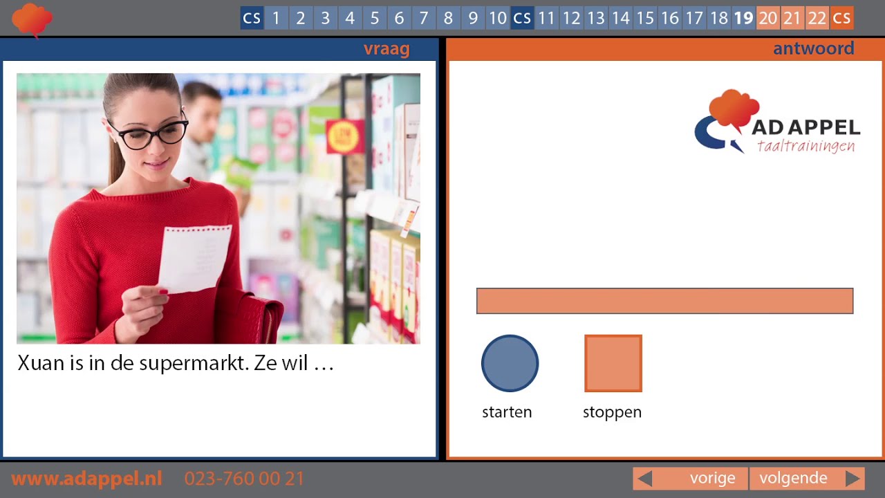 Spreekvaardigheid A1 - oefentoets 6