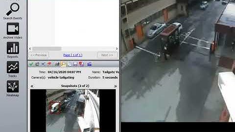 Vehicle Tailgating Detection intuVision VA