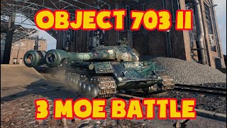 Famous World of Tanks Obj  703 II 8k DMG ,3 MoE battle, High Caliber , Pool , Steel Wall Wealth