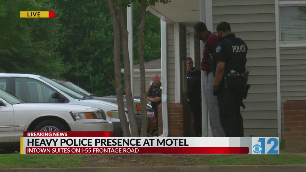 Heavy police presence at Jackson motel - YouTube