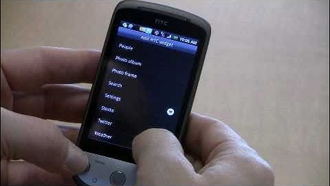 HTC Hero - HTC Widgets