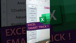 🔥🔥Excel Smart Trick | Excel Trick you must know #shorts #ytviral #excel