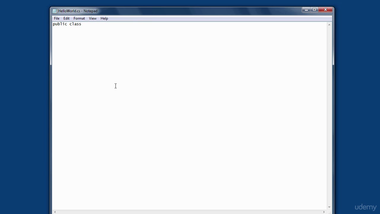 5 Creating your first console app with a text editor - YouTube
