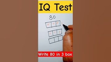 ✍️ write 80 in 3 box #shortvideo #challenge #shortsviral #iqtrick #iqboost