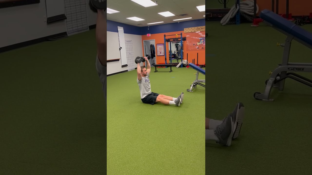 Long Sitting DB Overhead Press (Z Press)