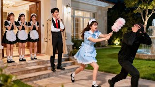 CEO dingin 20 tahun tak tersenyum, pecah tawa lihat pembantu kejar maling pakai kemoceng!💖#drama