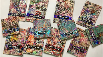 Mixed media ATC’s process video