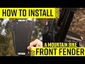 How to properly install a mountain bike front fender  defend ride co