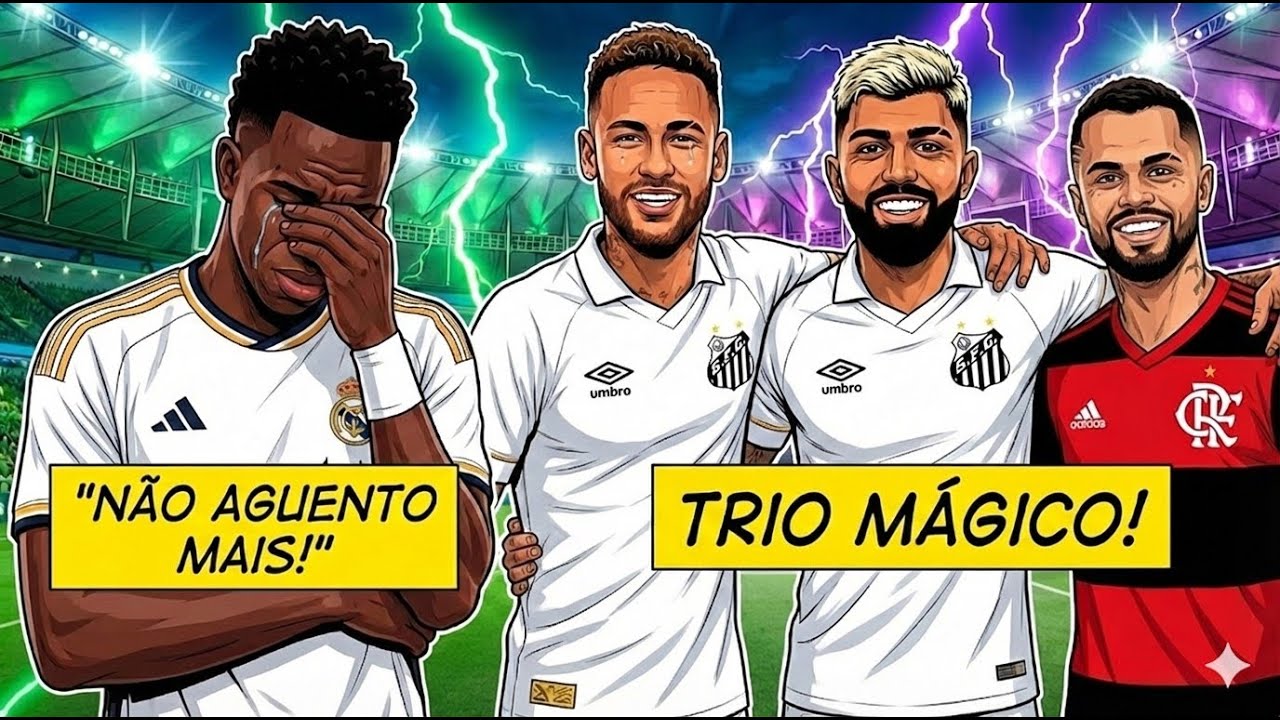 😡😥ALERTA😥😡 Vini Jr foi humilhado no Real Madrid, Neymar quer ataque dos sonhos e Nino no Palmeiras?