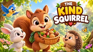 The Kind Squirrel 🐿️ | A Heartwarming Story About Kindness & Friendship | Kids Story@kisseaurkavita