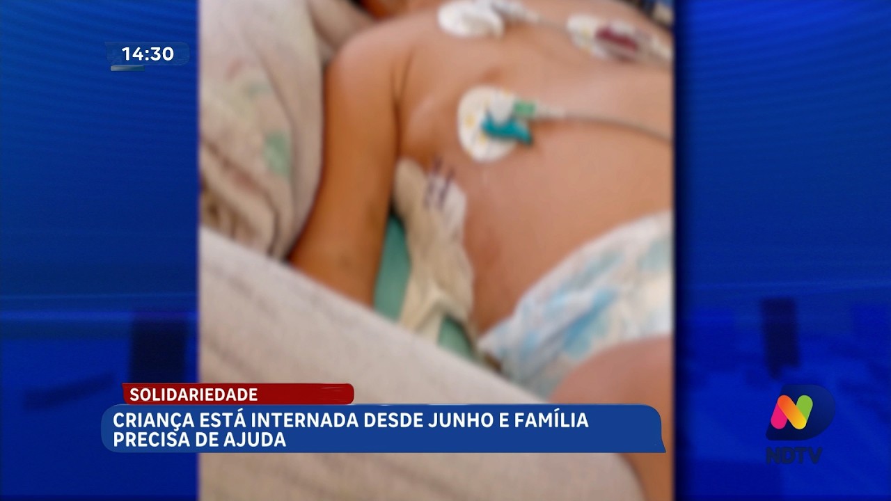 Família busca ajuda para criança internada desde junho em SC