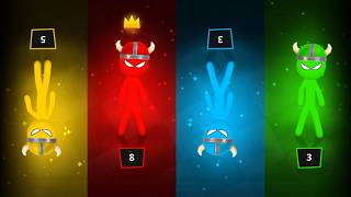 Stickman Party Gameplay - MONSTER & MEMORY CHAOS! 🦖 Dinosaur, 🍎 Fruit Memory & 🐍 Witching Snake!
