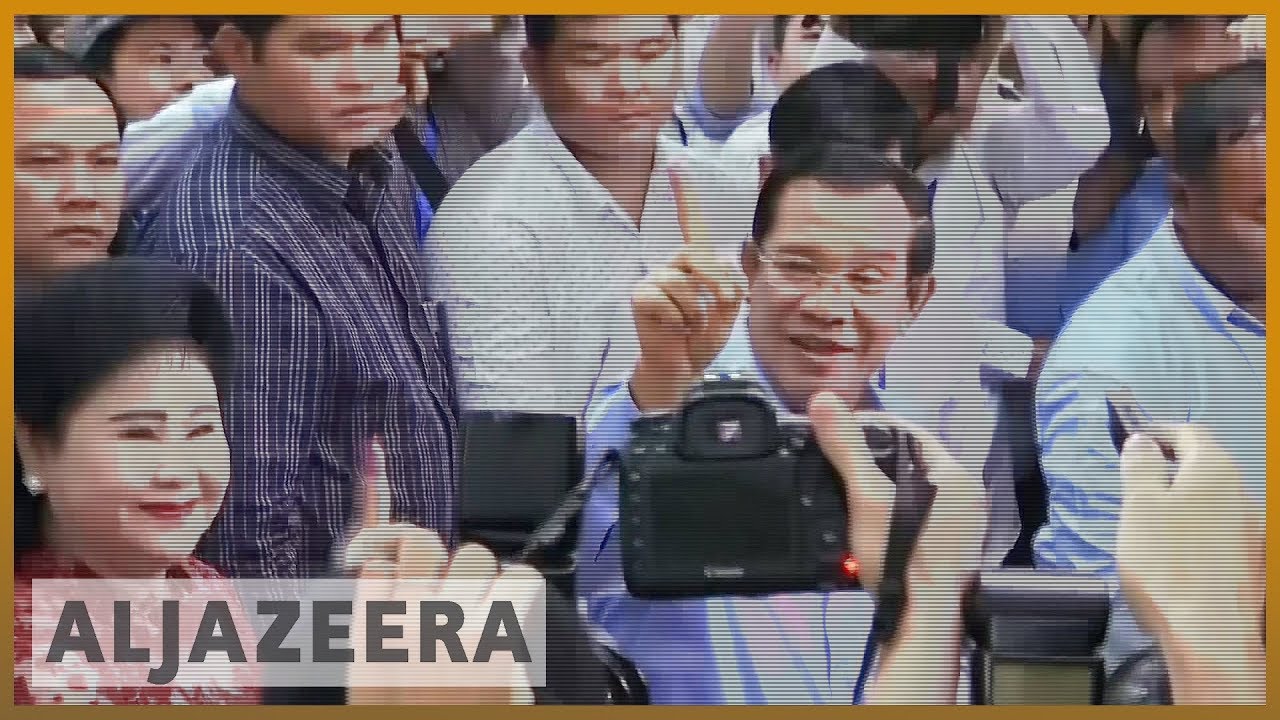 🇰🇭 هون سين، رئيس وزراء كمبوديا، يستعد لإعادة انتخابه في انتخابات لا تشهد منافسة تُذكر | الجزيرة الإنجليزية