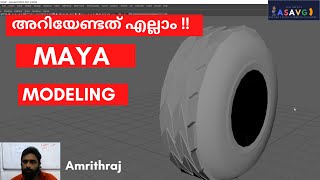 Maya Modeling Malayalam Tutorial (Beginner level class)
