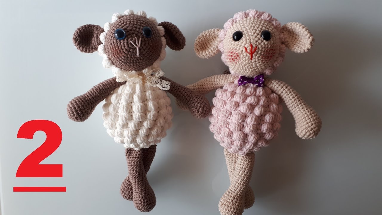 AMİGURUMİ KUZU YAPIMI 2 .BÖLÜM BAŞ VE KULAK YAPIMI YouTube