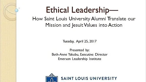 Alumni Webinar Series: Ethical Leadership 4.25.2017