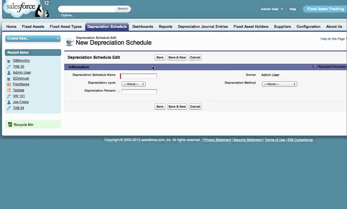 Fixed Asset Tracker Depreciation Schedule Training YouTube