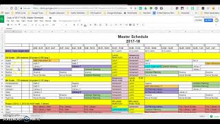 Master Schedule Mod 6