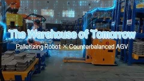 Perfect Warehouse Flow: Palletizing Robot Meets Counterbalanced AGV 🤖🚛