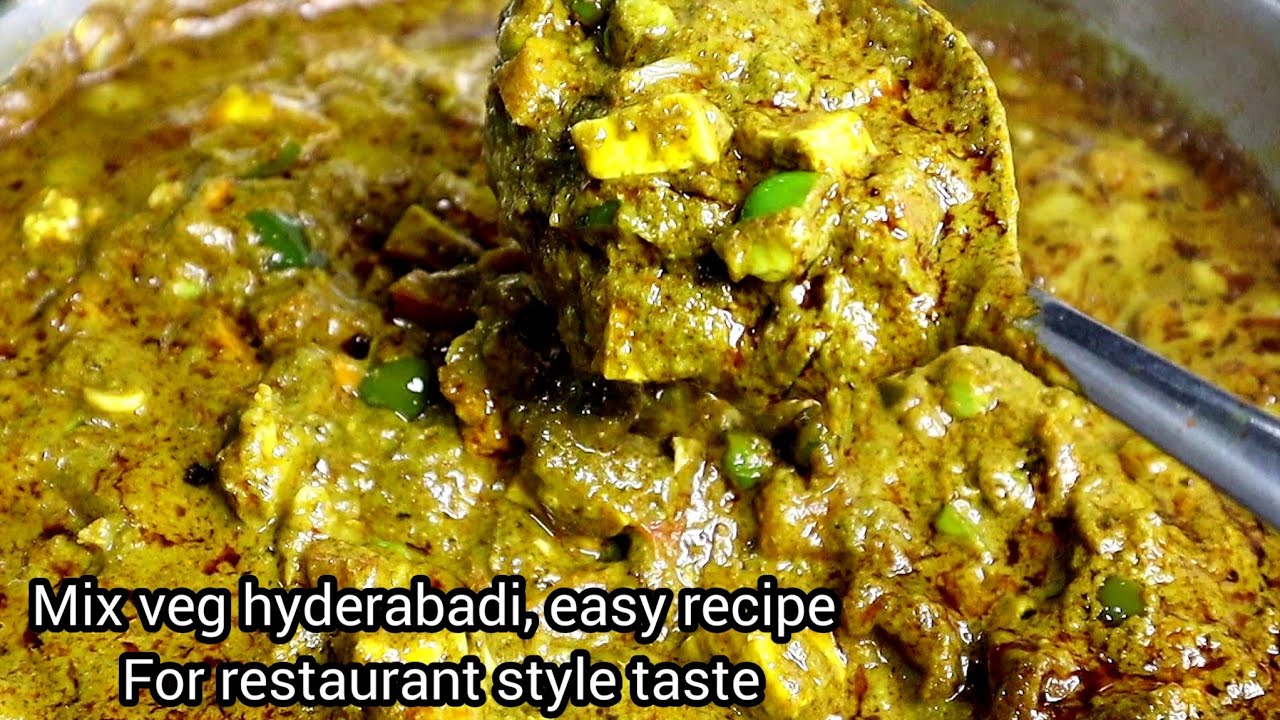 Hyderabadi shahi mixed vegetable curry