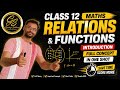 Introduction class of Relations and Functions class 12th Full Concept In One Shot.By Manish Sir..