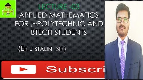 Lecture -03// applied mathematics //3rd sem polytechnic //the mission