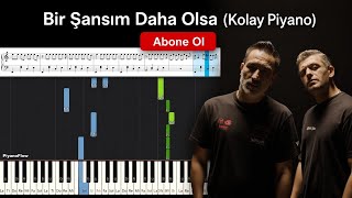 Allame X Sagopa Kajmer - Bir Şansım Daha Olsa Kolay Piyano Synthesia