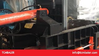 automatic metal baling machine with conveyor