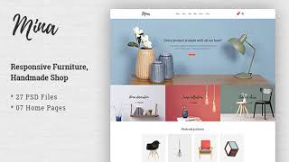 Mina - Responsive Furniture, Handmade Shop & Blog PSD Template | Themeforest Website Templates and