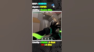 Viper Snake Bite Lineup in Icebox | A Belt TO A Site | #shorts #valorant #lineup #viper #icebox