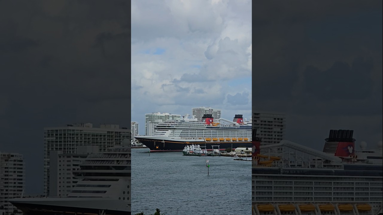 Disney Destiny Entering Port Everglades in Fort Lauderdale, Florida