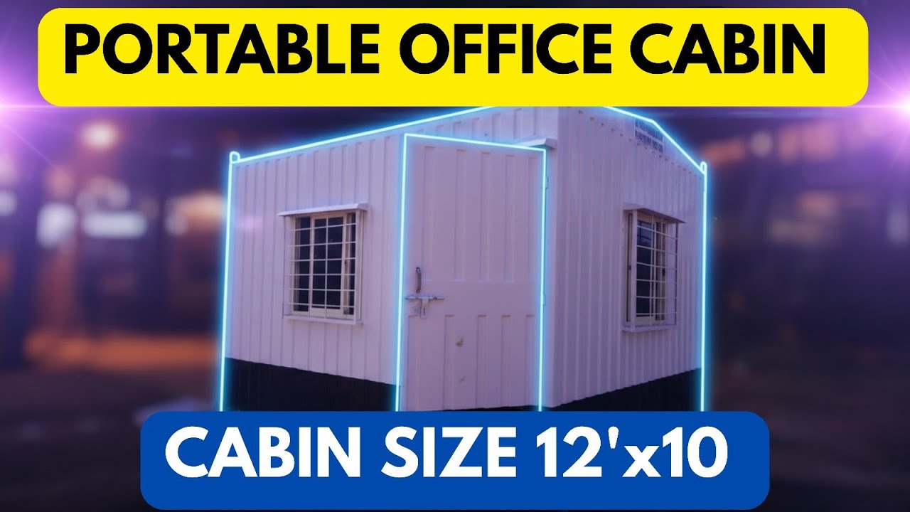 12x10 Office Container Cabin | Portable Office Cabin | High Quality MS Fabrication