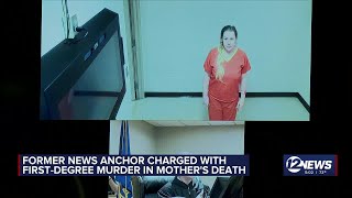 Former news anchor charged with murder in mother's death
