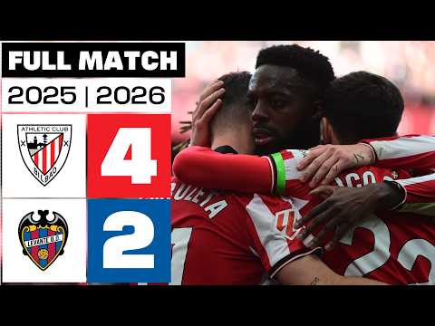 Athletic Club 4 - 2 Levante UD 2025/26 PARTIDO COMPLETO