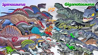MEGA SPINO VS GIGA! Spinosaurus VS Giganotosaurus Jurassic World Dinosaurs Collection Battle by Dan Surprise 29,576 views 1 month ago 30 minutes