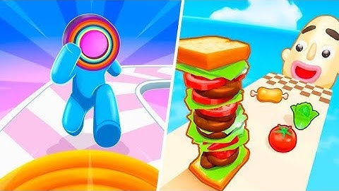 Layer Man | Sandwich Runner - All Level Android Gameplay Video @LittleMoviesGamesFun