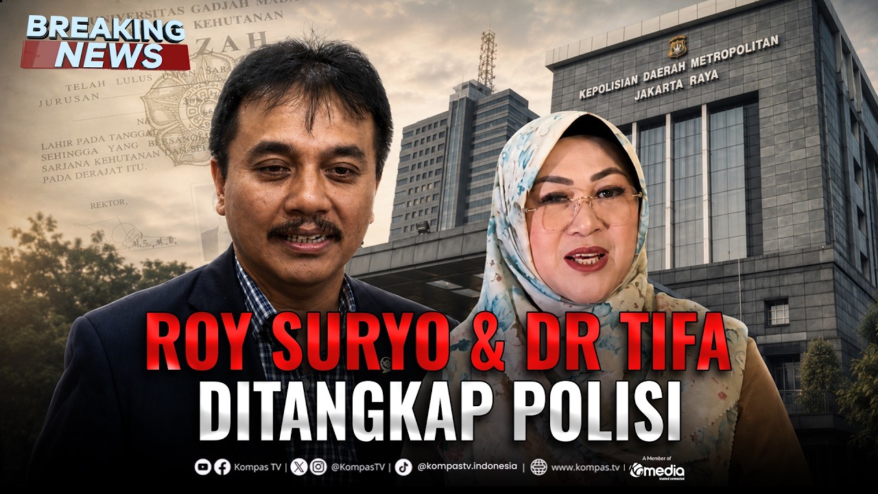 ⁣🔴BREAKING NEWS - Polda Metro Tangkap Roy Suryo dan Dokter Tifa Kasus Ijazah Jokowi