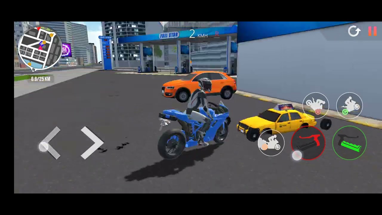 Mortercycle threw the city