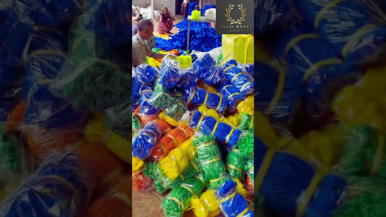 HDPE Fishing Twine Manufacturing & Bag Packaging | Export Quality