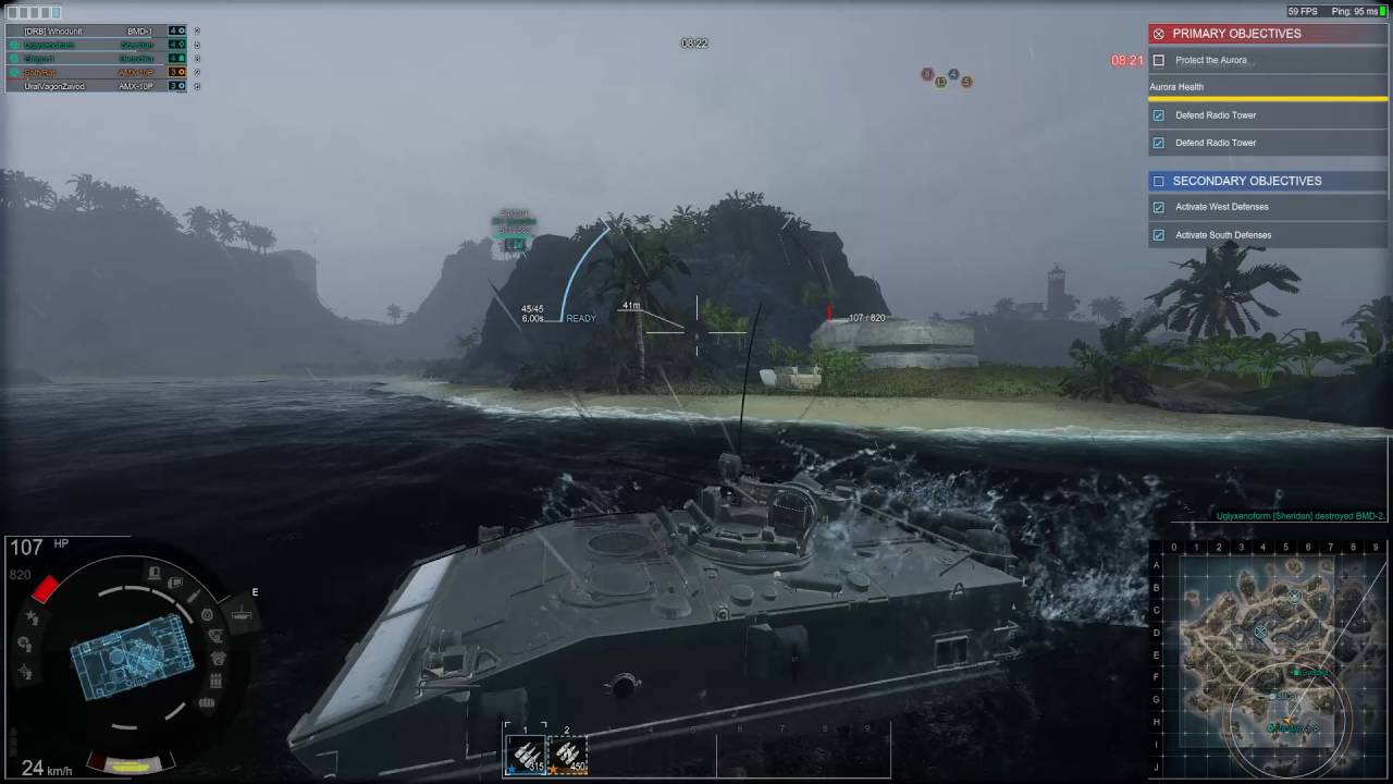 [Armored Warfare - Full Match] Three Tanks, No Armor, No Snorkles