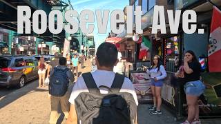 Experience the Vibrant Streets of Roosevelt Avenue, Queens NY | Walking Tour in NYC 🎥🚶🏽‍♂️