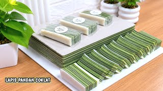 JUST STIR IT ALL UP‼️ SOFT AND CHEWY CHOCOLATE PANDAN LAYER CAKE RECIPE - PERFECT FOR FAMILY GATH...