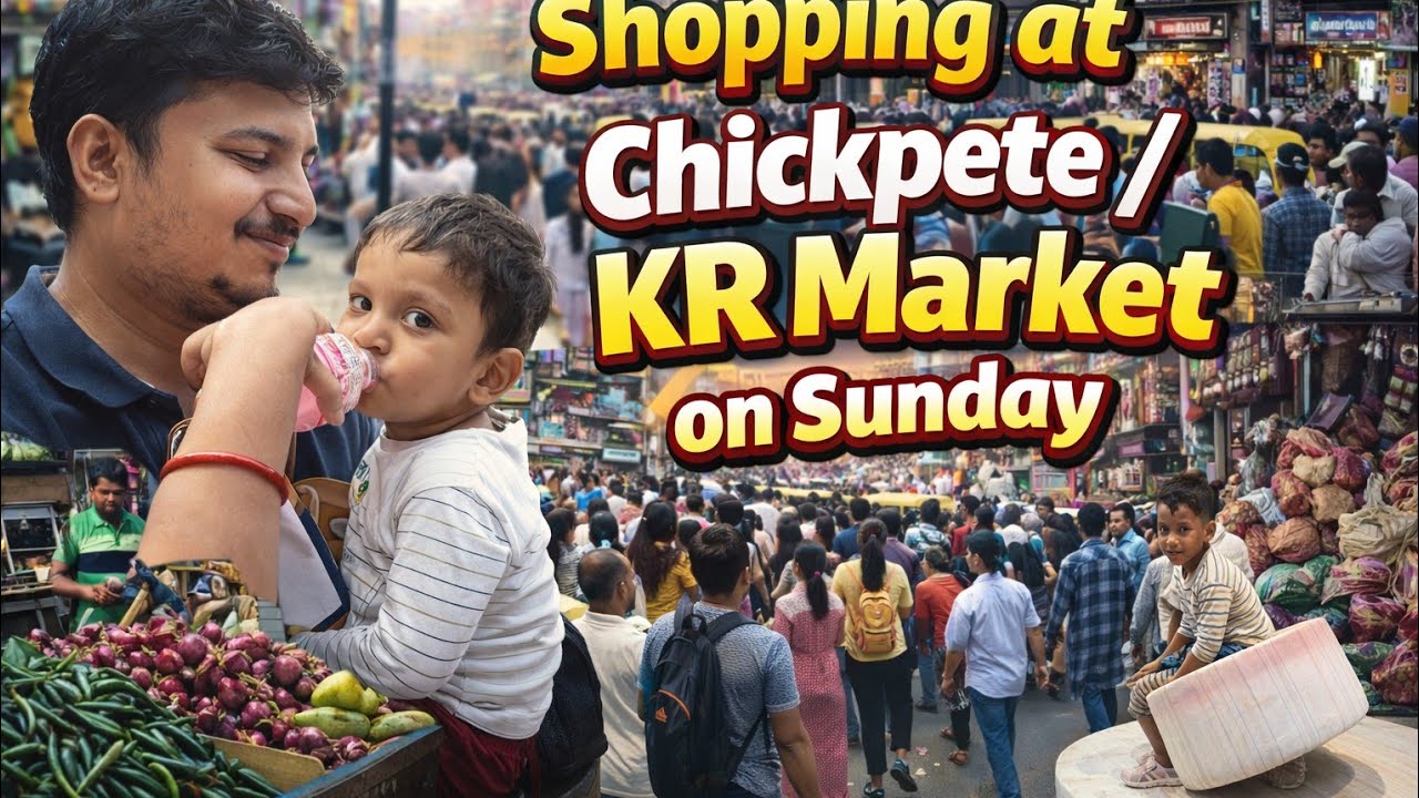 Shopping at Bangalore Chickpet KR Market Bangalore 
