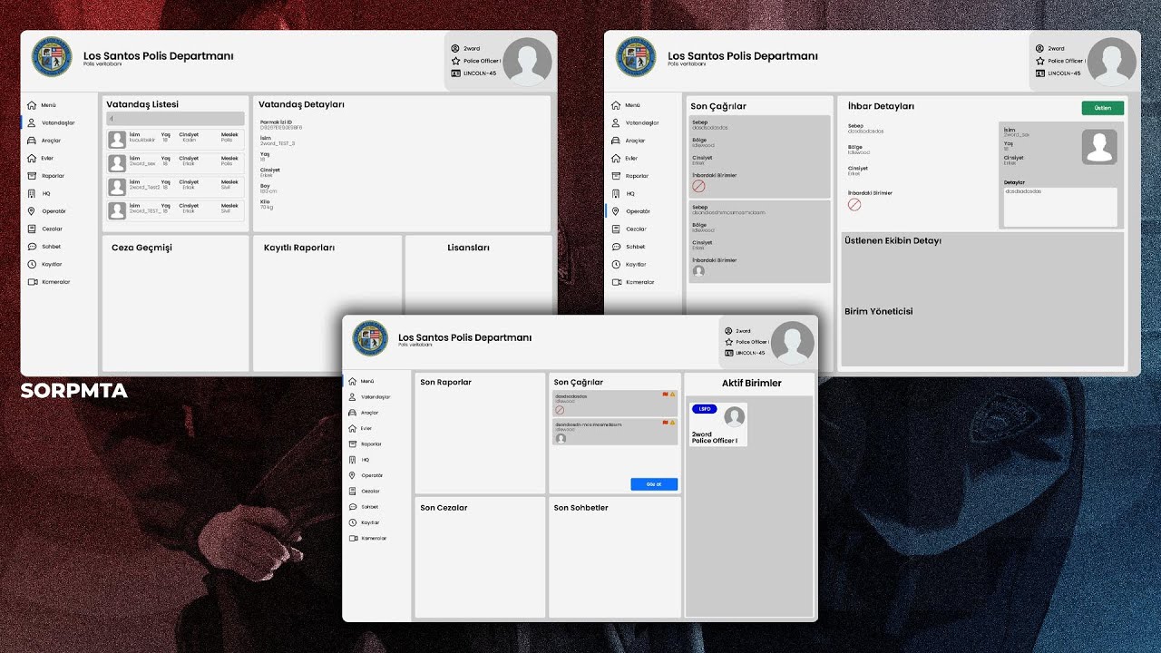 [MTA:SA] MDT SYSTEM POLİCE [CODEX WORLD] - YouTube