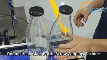 Double Head Servo Glass Bottle Capper - Automatic Screw Cap Sealer for Liquids & Sauce