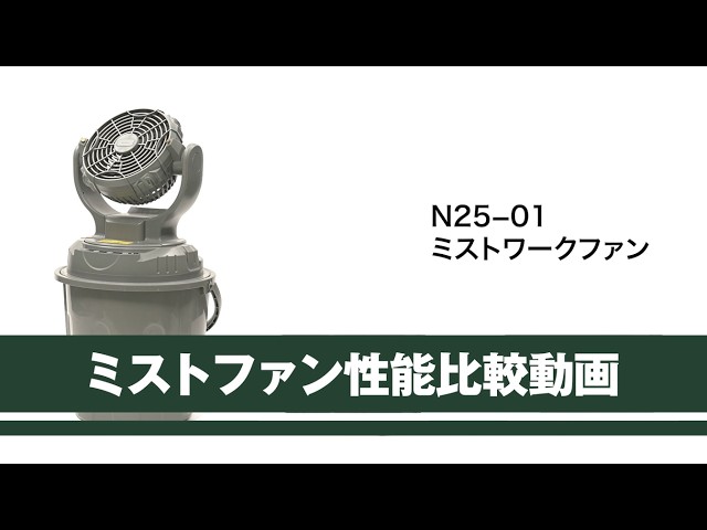 昭和商会公式】ミストファン性能比較 │N25-01ミストワークファン